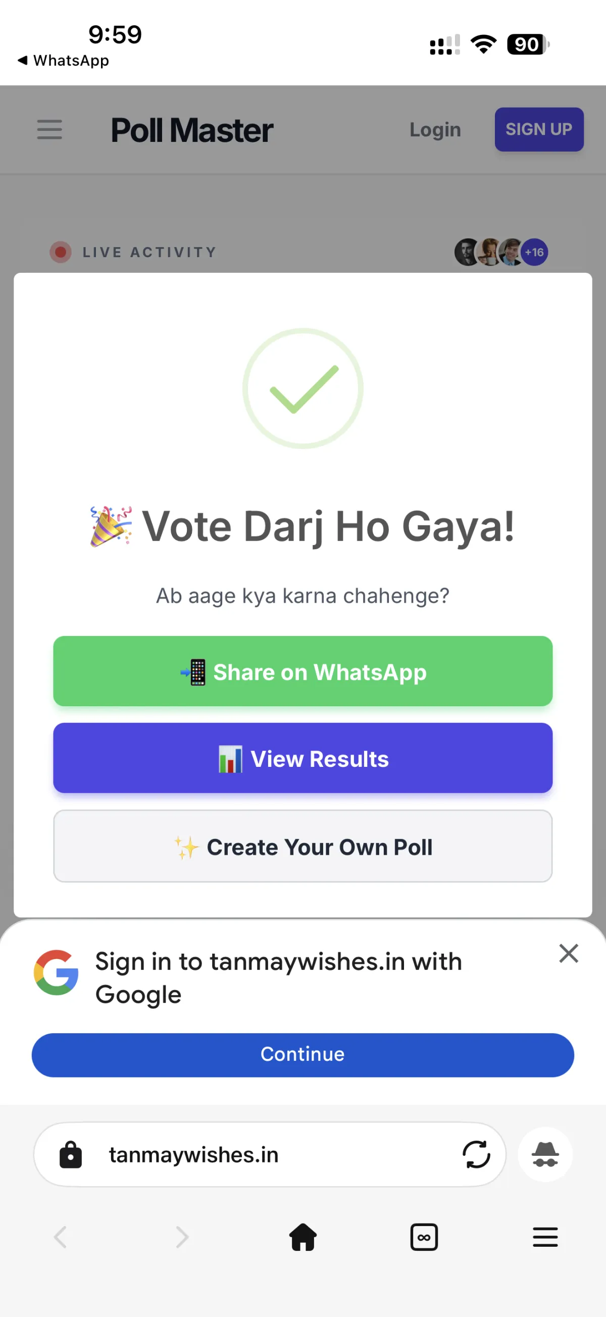 Poll Cover